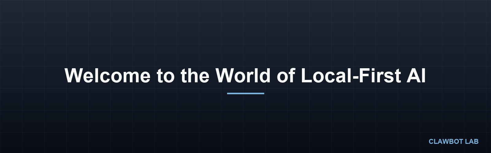 Welcome to the World of Local-First AI