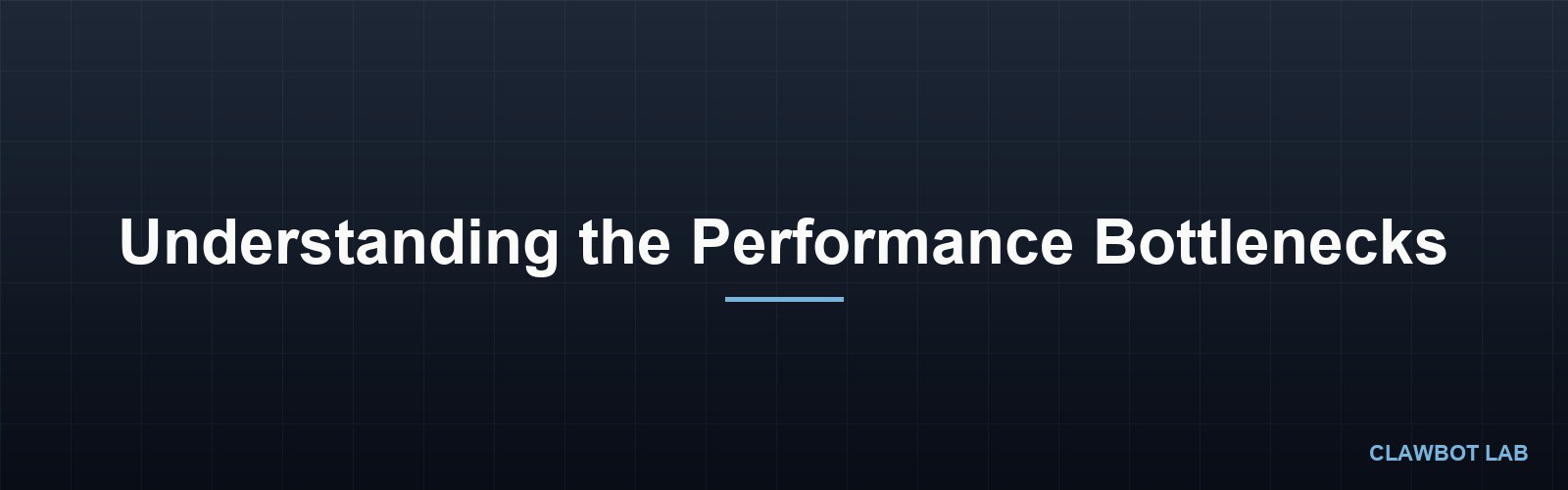 Understanding the Performance Bottlenecks
