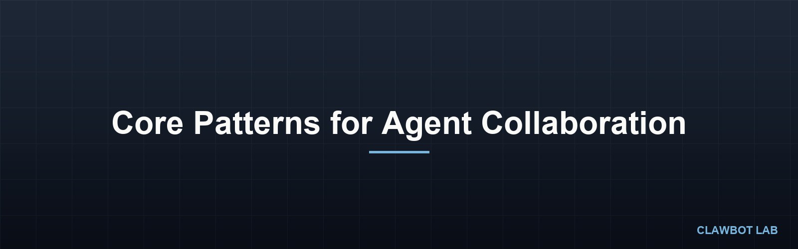 Core Patterns for Agent Collaboration
