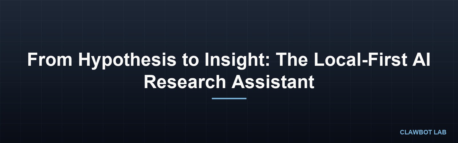 From Hypothesis to Insight: The Local-First AI Research Assistant