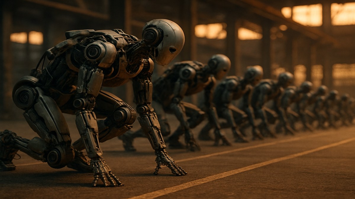 Beijing's First Humanoid Robot Half-Marathon: A Pivotal Moment for Open Data — illustration